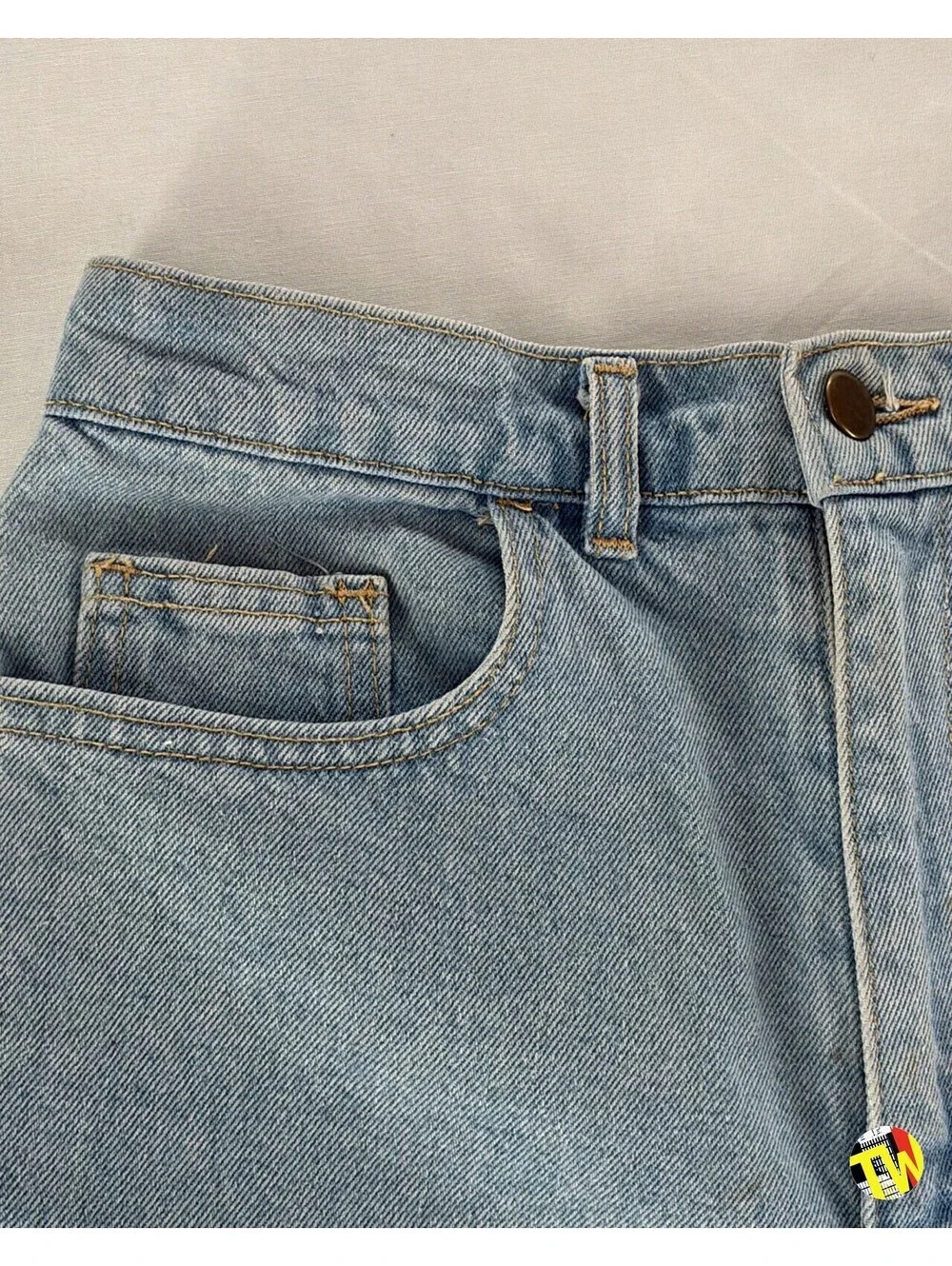 Vintage 2010s American Apparel Denim Shorts Hand Painted